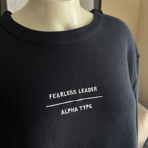 Taylor Swift Dark Gray Fearless Leader Alpha type Sweatshirt Kanagroo Pocket